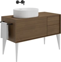 Накладная раковина KERAMA MARAZZI Vento 51 матовая белая, овальная, фаянс