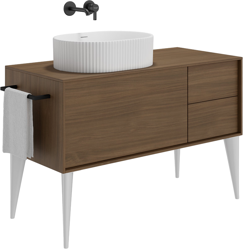 Накладная раковина KERAMA MARAZZI Vento 51 матовая белая, овальная, фаянс