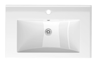 Тумба с раковиной Belux Киото Н 70 напольная, 2 ящика, белая