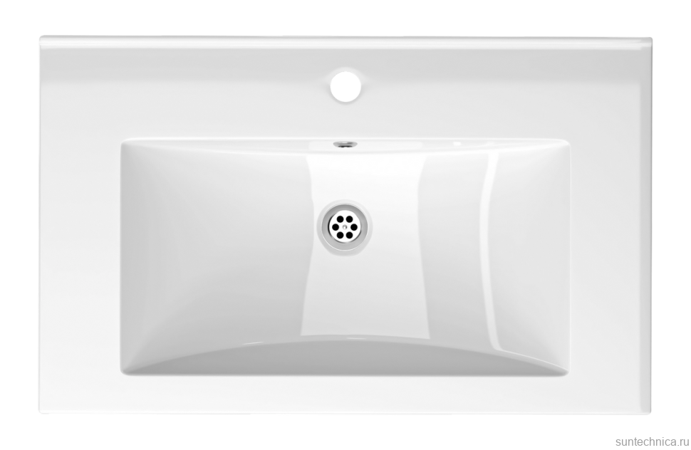 Тумба с раковиной Belux Киото Н 70 напольная, 2 ящика, белая