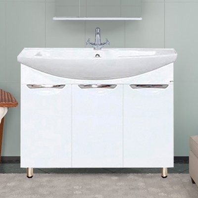 Тумба с раковиной Misty Лаванда 80 прямая