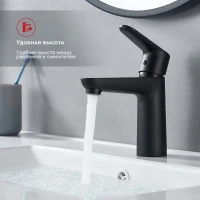 Смеситель для раковины Raglo R31.10.06, черный Смеситель для раковины Raglo R31.10.06, черный