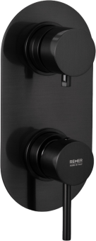Смеситель для ванны с душем Remer X Style X93KB чёрный брашированный хром
