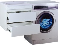 Тумба с раковиной Misty Фостер 55 подвесная, под стиральную машину L