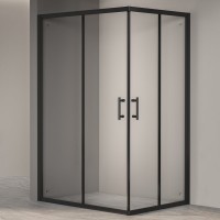 Душевой уголок RGW Passage PA-146B 80х120 см, профиль черный, стекло прозрачное