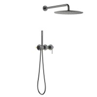 Душевой комплект Timo Saona SX-2349/18SM С ВНУТРЕННЕЙ ЧАСТЬЮ, черное золото