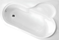 Акриловая ванна Vagnerplast Selena R 145x100 см, угловая, правая, встраиваемая, белая, асимметричная, с каркасом