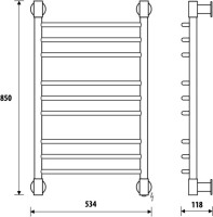 Полотенцесушитель электрический Energy Ergo2 85x50