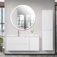 Мебель для ванной комнаты BelBagno Etna 120 L 2 ящика, дверца, bianco lucido