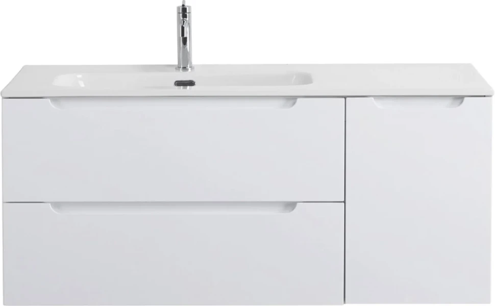 Мебель для ванной комнаты BelBagno Etna 120 L 2 ящика, дверца, bianco lucido