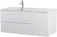Мебель для ванной комнаты BelBagno Etna 120 L 2 ящика, дверца, bianco lucido