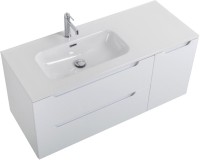 Мебель для ванной комнаты BelBagno Etna 120 L 2 ящика, дверца, bianco lucido