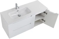 Мебель для ванной комнаты BelBagno Etna 120 L 2 ящика, дверца, bianco lucido