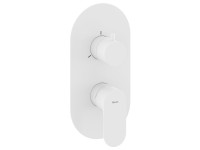 Встраиваемый смеситель для душа и ванны Ravak Eleganta EL 068.10WV.O3 белый вельвет Встраиваемый смеситель для душа и ванны Ravak Eleganta EL 068.10WV.O3 белый вельвет