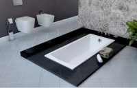 Акриловая ванна Lavinia Boho One 160x70 см, встраиваемая, белая, с каркасом, с экраном, с подголовником