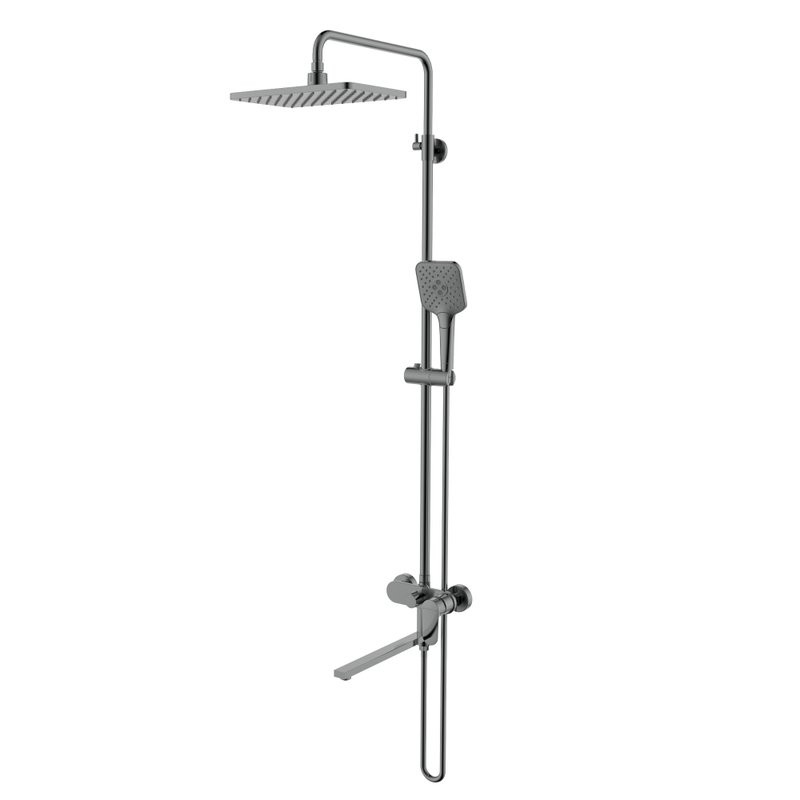 Душевая стойка AQUATEK Ника AQ2840BGM оружейная сталь