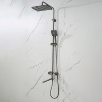 Душевая стойка AQUATEK Ника AQ2840BGM оружейная сталь Душевая стойка AQUATEK Ника AQ2840BGM оружейная сталь