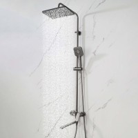 Душевая стойка AQUATEK Ника AQ2840BGM оружейная сталь Душевая стойка AQUATEK Ника AQ2840BGM оружейная сталь