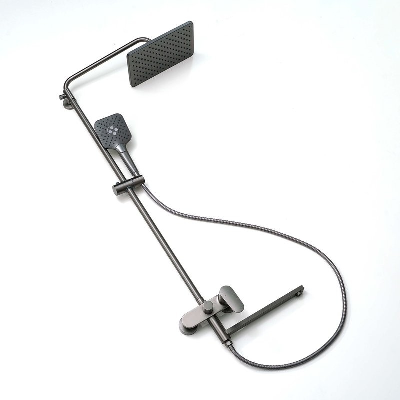 Душевая стойка AQUATEK Ника AQ2840BGM оружейная сталь