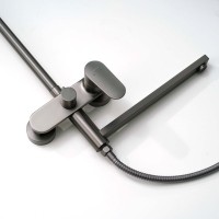 Душевая стойка AQUATEK Ника AQ2840BGM оружейная сталь Душевая стойка AQUATEK Ника AQ2840BGM оружейная сталь