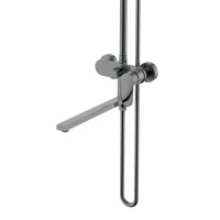 Душевая стойка AQUATEK Ника AQ2840BGM оружейная сталь Душевая стойка AQUATEK Ника AQ2840BGM оружейная сталь