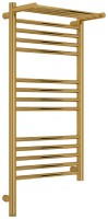 Полотенцесушитель электрический Сунержа Богема 3.1 03-6006-8040 90x45 см, подключение слева, золото, лесенка, с полкой