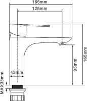 Смеситель для раковины Olive'S Nensa NS16100 хром