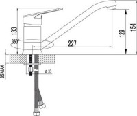 Смеситель для кухни Lemark Luna LM4104C