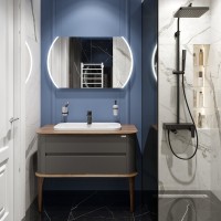Тумба с раковиной STWORKI Pier 100 anthracite