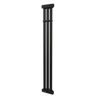 Полотенцесушитель электрический Тругор Вектор Пэк сп Al 120х18 120x20 см, черный, I-образный, алюминиевый
