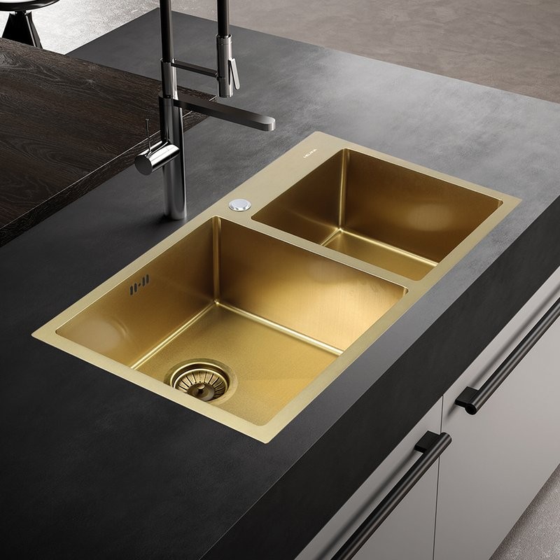 Мойка кухонная Melana S8045HG золото