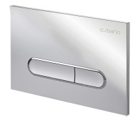 Кнопка смыва для унитаза Esbano ESINOVL17SC АБС-пластик, цвет глянцевый хром