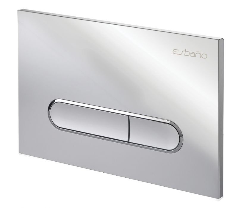 Кнопка смыва для унитаза Esbano ESINOVL17SC АБС-пластик, цвет глянцевый хром