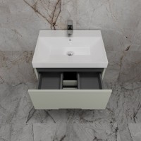 Тумба с раковиной Style Line Матис 60 напольная, олива