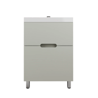 Тумба с раковиной Style Line Матис 60 напольная, олива