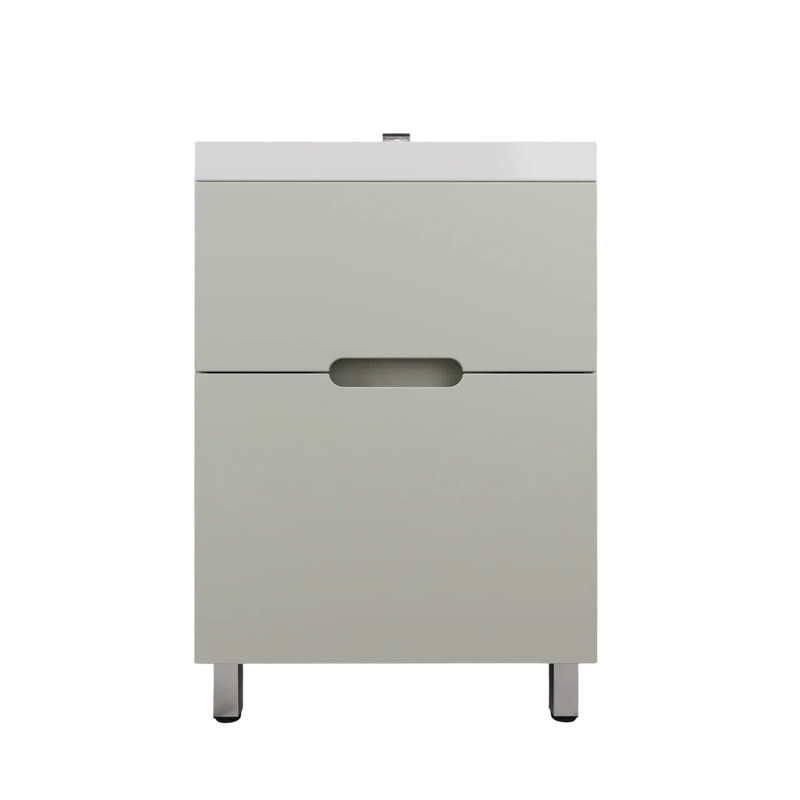 Тумба с раковиной Style Line Матис 60 напольная, олива