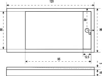 Поддон для душа Good Door Stella 120x90 с сифоном
