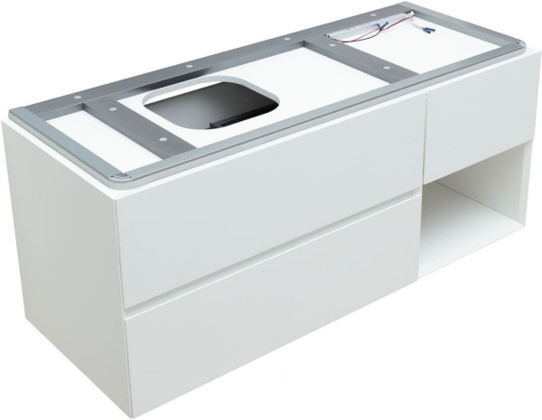 Тумба под раковину Allen Brau Infinity 120 L подвесная, белый матовый