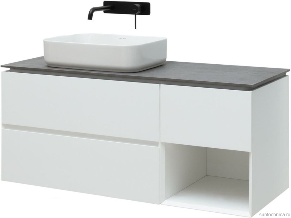 Тумба под раковину Allen Brau Infinity 120 L подвесная, белый матовый