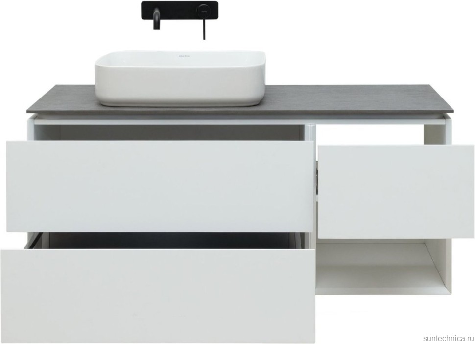 Тумба под раковину Allen Brau Infinity 120 L подвесная, белый матовый