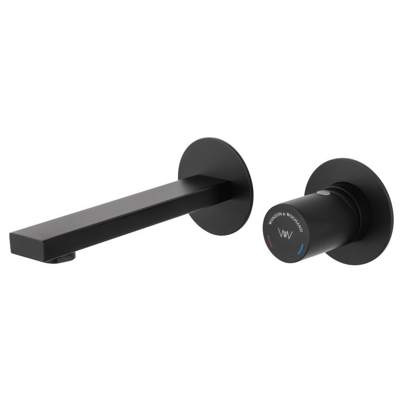 Смеситель для раковины Wonzon & Woghand WW-105-MB С ВНУТРЕННЕЙ ЧАСТЬЮ, матовый черный