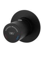 Смеситель для раковины Wonzon & Woghand WW-105-MB С ВНУТРЕННЕЙ ЧАСТЬЮ, матовый черный