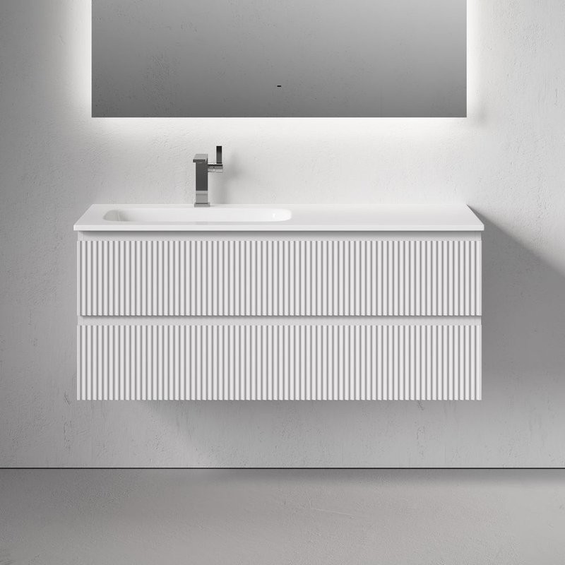 Тумба для ванной подвесная Sancos Snob R левая 1195х445х500, SNR120LW