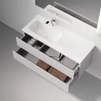 Тумба для ванной подвесная Sancos Snob R левая 1195х445х500, SNR120LW