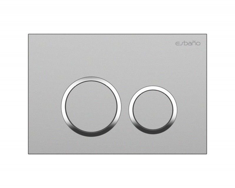 Кнопка смыва для унитаза Esbano ESINKRG11GM АБС-пластик, цвет матовая оружейная сталь