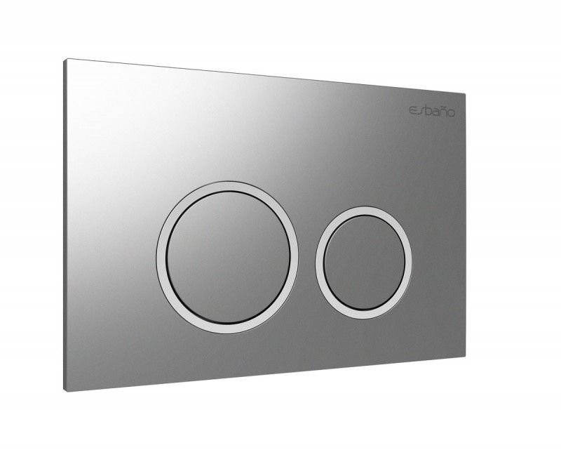 Кнопка смыва для унитаза Esbano ESINKRG11GM АБС-пластик, цвет матовая оружейная сталь