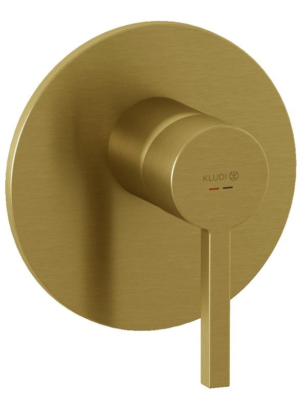 Встраиваемый смеситель для душа и ванны Kludi Nova Fonte 20755N015 С ВНУТРЕННЕЙ ЧАСТЬЮ, брашированное золото PVD