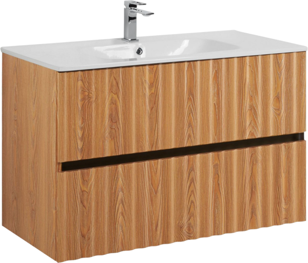 Тумба под раковину Art&Max Elegant 90 подвесная, бран