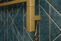 Полотенцесушитель электрический Сунержа Модус 3.1 32-5901-8050 90x55 см, подключение справа, золотой шелк, лесенка