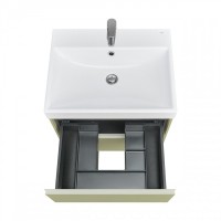 Тумба с раковиной Roca Ona Olive 60 оливковая матовая, раковина ZRU9307561